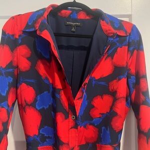 Banana Republic Women's Vibrant Red and Blue Medi Dreas